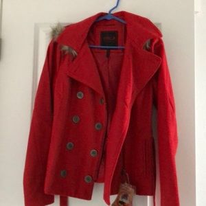 Red Peacoat